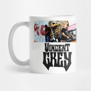 Vincent Grey Graffiti Mug